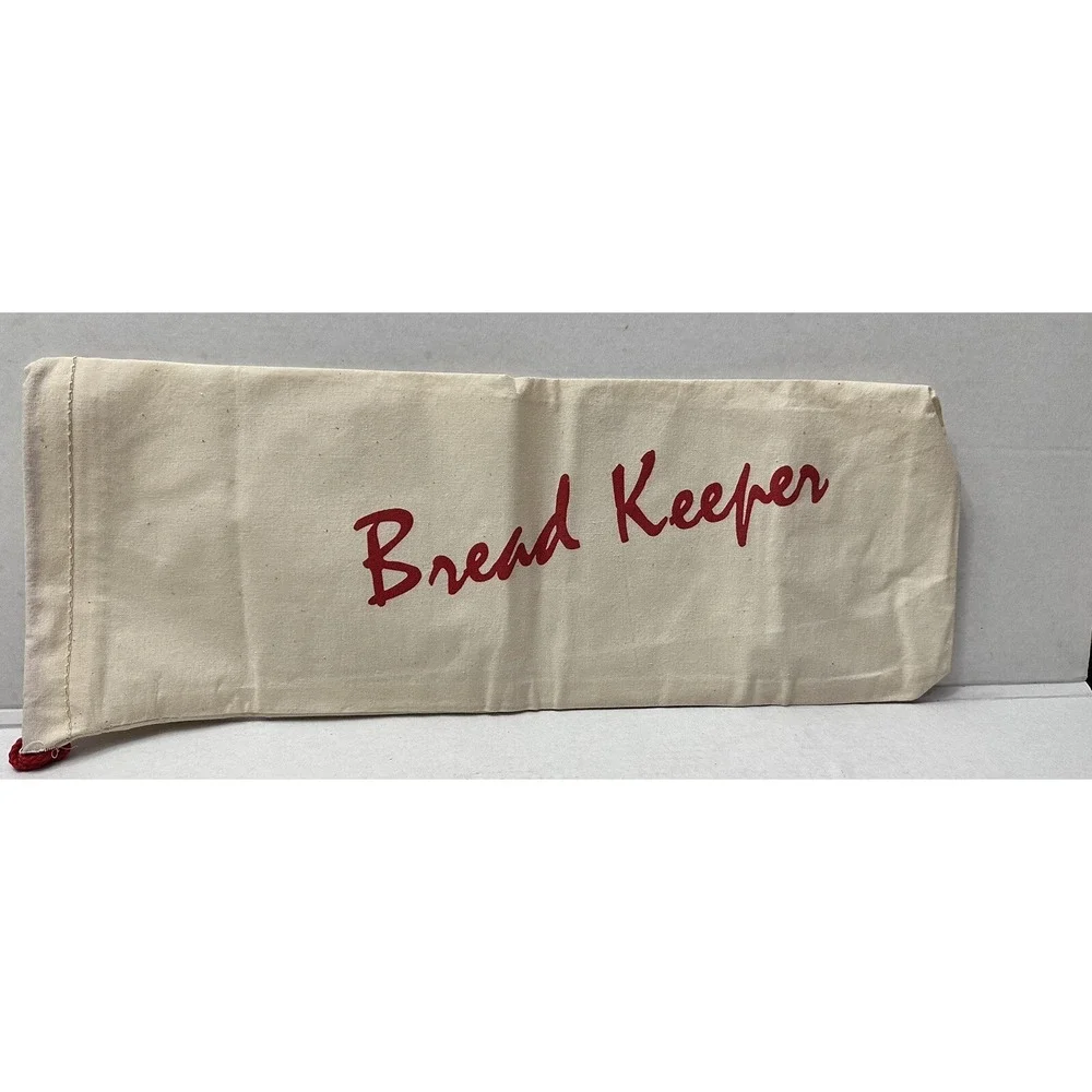 Vintage Long Bread Keeper Bag & Inner Seal Bag Clipper Mill San Francisco‎ USA